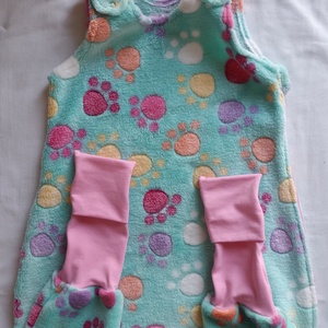 74-80-86-os Őszi téli tipegő hálózsák wellsoft 22-24 fokba menta tappancsos, Ruha & Divat, Babaruha & Gyerekruha, Tipegőhálózsák, Varrás, MESKA