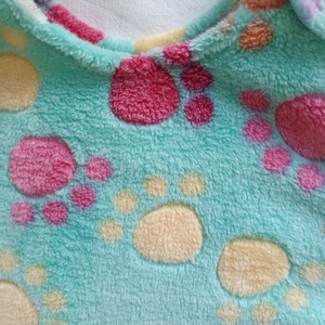 74-80-86-os Őszi téli tipegő hálózsák wellsoft 22-24 fokba menta tappancsos - baba - mama - babaruházat - tipegőhálózsák - Meska.hu