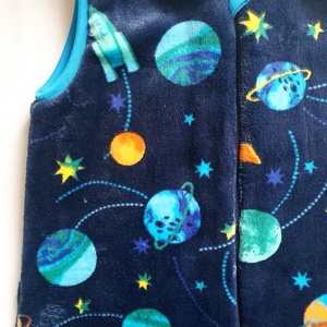 104-110-116-os téli tipegő hálózsák wellsoft + bébiplüss HIDEG 19-20 fokos SZOBÁBA űrhajós - baba - mama - babaruházat - tipegőhálózsák - Meska.hu