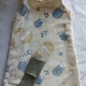 92-98-104-es őszi téli tipegő hálózsák 20-23 fokba wellsoft+ vékony pamut sünis - Meska.hu