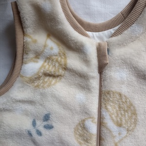 98-198-104-110-es őszi téli tipegő hálózsák HŰVÖS SZOBA wellsoft + vékony pamut 20-22 fokba  sünis - baba - mama - babaruházat - tipegőhálózsák - Meska.hu