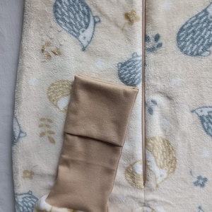 98-198-104-110-es őszi téli tipegő hálózsák HŰVÖS SZOBA wellsoft + vékony pamut 20-22 fokba  sünis - baba - mama - babaruházat - tipegőhálózsák - Meska.hu