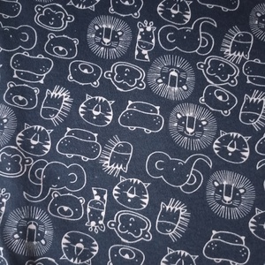 104-110-116-os Őszi téli tipegő hálózsák 21-23 fokba átmeneti pamut sötékék állatos - baba - mama - babaruházat - tipegőhálózsák - Meska.hu