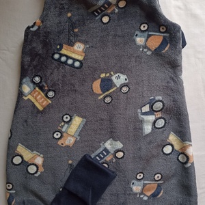 80-86-92-es őszi téli tipegő hálózsák wellsoft + pamut szürke markolós, Baba - mama, Babaruházat, Tipegőhálózsák, Varrás, MESKA