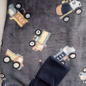 80-86-92-es őszi téli tipegő hálózsák wellsoft + pamut szürke markolós - baba - mama - babaruházat - tipegőhálózsák - Meska.hu