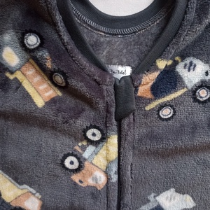 128-134-140-es őszi téli tipegő hálózsák 20-23 fokba wellsoft szürke markolós - baba - mama - babaruházat - tipegőhálózsák - Meska.hu