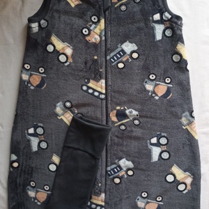 128-134-140-es őszi téli tipegő hálózsák 20-23 fokba wellsoft szürke markolós - Meska.hu