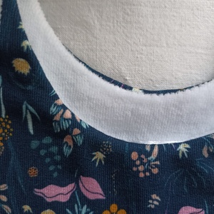 80-86-92-es őszi téli tipegő hálózsák 21-23 fokba átmeneti pamut sötétkék virágos - baba - mama - babaruházat - tipegőhálózsák - Meska.hu