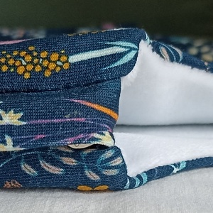 98-104-110-es Őszi téli tipegő hálózsák átmeneti pamut skék virágos - baba - mama - babaruházat - tipegőhálózsák - Meska.hu