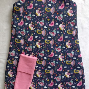 98-104-110-es Átmeneti tipegő hálózsák MELEG szobába duplapamut sötékék virágos, Baba - mama, Babaruházat, Tipegőhálózsák, Varrás, MESKA