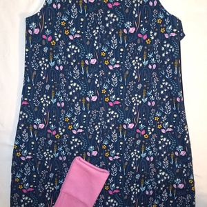 98-104-110-es Átmeneti tipegő hálózsák duplapamut skék virágos, Baba - mama, Babaruházat, Tipegőhálózsák, Varrás, MESKA