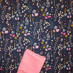 98-104-110-es Átmeneti tipegő hálózsák duplapamut skék virágos - baba - mama - babaruházat - tipegőhálózsák - Meska.hu