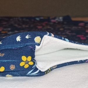 98-104-110-es Átmeneti tipegő hálózsák duplapamut skék virágos - baba - mama - babaruházat - tipegőhálózsák - Meska.hu