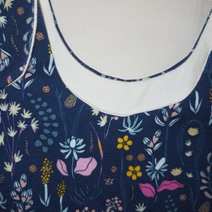 98-104-110-es Átmeneti tipegő hálózsák duplapamut skék virágos - baba - mama - babaruházat - tipegőhálózsák - Meska.hu