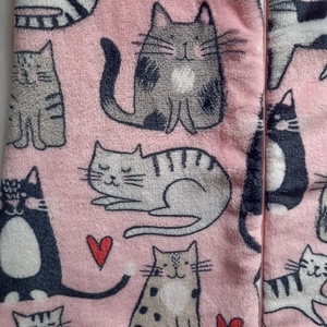 116-122-128-as őszi téli tipegő hálózsák 20-22 fok wellsoft cicás - baba - mama - babaruházat - tipegőhálózsák - Meska.hu