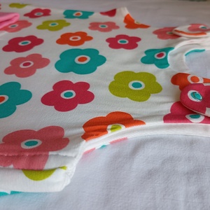 80-86-92-es Őszi tipegő hálózsák átmeneti duplapamut 22-24 fokba színes virágos - baba - mama - babaruházat - tipegőhálózsák - Meska.hu