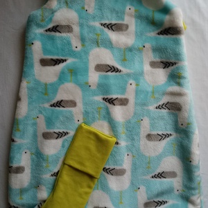 92-98-104-es őszi téli tipegő hálózsák 20-22 fokba wellsoft+ vékony pamut sirályos - Meska.hu