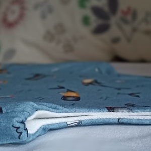 110-116-122-es Őszi tipegő hálózsák 22-24 fokba átmeneti pamut bálnás - baba - mama - babaruházat - tipegőhálózsák - Meska.hu