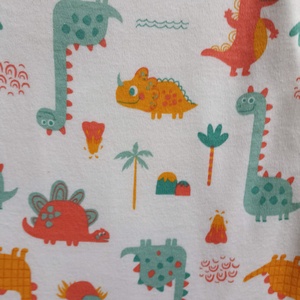 110-116-122-es Őszi téli tipegő hálózsák átmeneti pamut menta dínós - baba - mama - babaruházat - tipegőhálózsák - Meska.hu