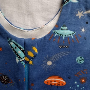 116-122-128-es Tavaszi-Őszi tipegő hálózsák átmeneti pamut FűFaFotel űrhajós - baba - mama - babaruházat - tipegőhálózsák - Meska.hu