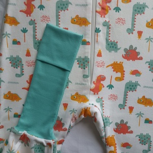 116-122-128-as őszi téli tipegő hálózsák átmeneti pamut nari dínós - baba - mama - babaruházat - tipegőhálózsák - Meska.hu