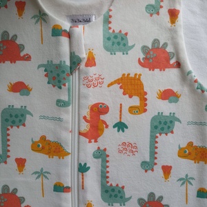 116-122-128-as őszi téli tipegő hálózsák átmeneti pamut nari dínós - baba - mama - babaruházat - tipegőhálózsák - Meska.hu