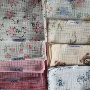 Muszlin babakendő, rongyi, nyunyóka duplagéz tiszta pamutból univerzális használatra 1100 Ft/db 32x32 cm , Baba - mama, Baba játékok, Szundikendő, alvóka, Varrás, MESKA