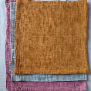 Muszlin törlőkendő babakendő Duplagéz büfikendő 1600 Ft/db 32x32 cm  - baba - mama - szoptatási, etetési kellékek - büfikendő - Meska.hu
