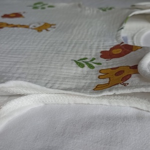 92-98-104-es Nyári muszlin tipegő hálózsák duplagéz zsiráfos - baba - mama - babaruházat - tipegőhálózsák - Meska.hu