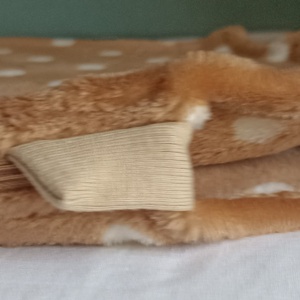 92-98-104-es őszi téli tipegő hálózsák 20-23 fokos wellsoft barna pötty - baba - mama - babaruházat - tipegőhálózsák - Meska.hu