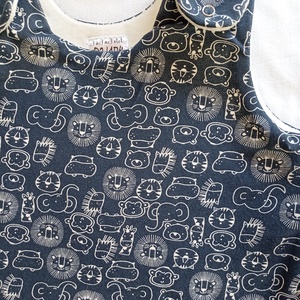 80-86-92-es őszi téli tipegő hálózsák 21-23 fokba átmeneti pamut skék állatos - baba - mama - babaruházat - tipegőhálózsák - Meska.hu