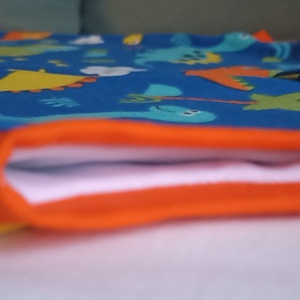 98-104-110-es átmeneti tipegő hálózsák pamut kék dínós - baba - mama - babaruházat - tipegőhálózsák - Meska.hu