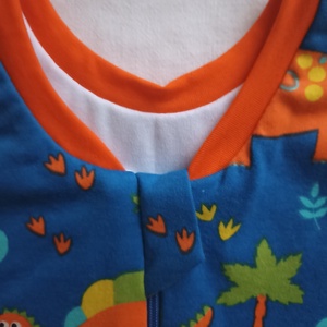 98-104-110-es átmeneti tipegő hálózsák pamut kék dínós - baba - mama - babaruházat - tipegőhálózsák - Meska.hu