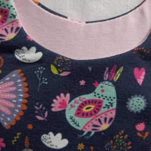 98-104-110-es Átmeneti tipegő hálózsák MELEG 23-25 fokos SZOBÁBA duplapamut sötékék madáskás - baba - mama - babaruházat - tipegőhálózsák - Meska.hu