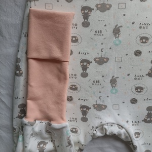 98-104-110-es Őszi téli tipegő hálózsák átmeneti pamut csillámos macis nyuszis - baba - mama - babaruházat - tipegőhálózsák - Meska.hu