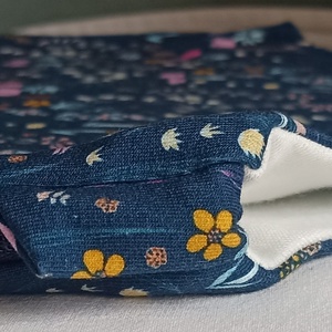 98-104-110-es átmeneti  tavaszi tipegő hálózsák pamut skék virágos - baba - mama - babaruházat - tipegőhálózsák - Meska.hu