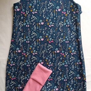 98-104-110-es átmeneti  tavaszi tipegő hálózsák pamut skék virágos, Baba - mama, Babaruházat, Tipegőhálózsák, Varrás, MESKA