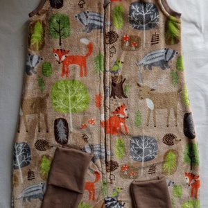 104-110-116-os őszi téli tipegő hálózsák  22-24 fok wellsoft drapp erdős, Baba - mama, Babaruházat, Tipegőhálózsák, Varrás, MESKA