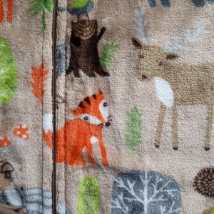 104-110-116-os őszi téli tipegő hálózsák  22-24 fok wellsoft drapp erdős - baba - mama - babaruházat - tipegőhálózsák - Meska.hu