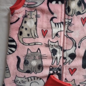 134-140-146-os őszi téli tipegő hálózsák 20-23 fokba wellsoft cicás - baba - mama - babaruházat - tipegőhálózsák - Meska.hu