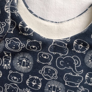 80-86-92-es őszi téli tipegő hálózsák 21-23 fokba átmeneti pamut skék állatos - baba - mama - babaruházat - tipegőhálózsák - Meska.hu