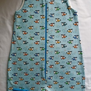 110-116-122-es Tavaszi téli tipegő hálózsák 21-23 fokba átmeneti pamut helikopter, Baba - mama, Babaruházat, Tipegőhálózsák, Varrás, MESKA