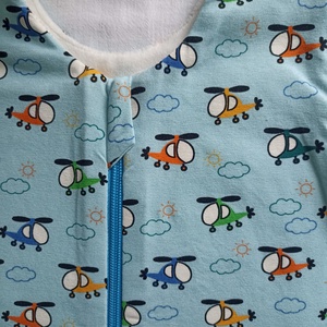 110-116-122-es Tavaszi téli tipegő hálózsák 21-23 fokba átmeneti pamut helikopter - baba - mama - babaruházat - tipegőhálózsák - Meska.hu