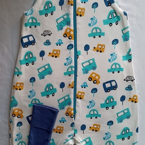 104-110-116-os tavaszi átmeneti tipegő hálózsák 21-23 fokba pamut autós, Baba - mama, Babaruházat, Tipegőhálózsák, Varrás, MESKA