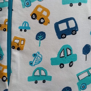 104-110-116-os tavaszi átmeneti tipegő hálózsák 21-23 fokba pamut autós - baba - mama - babaruházat - tipegőhálózsák - Meska.hu