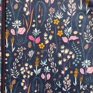 122-128-134-es tavaszi tipegő hálózsák melegebb szobába 23-25 fok átmeneti pamut skék virágos - baba - mama - babaruházat - tipegőhálózsák - Meska.hu