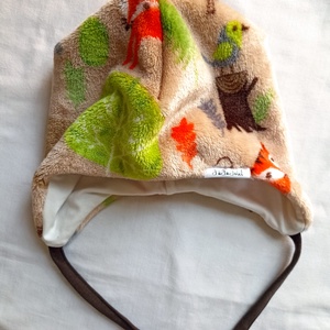 74/80 meleg fülvédős wellsoft babasapka vékony pamutbéléssel megkötővel, Ruha & Divat, Sál, Sapka, Kendő, Sapka & Sál szett, Varrás, MESKA