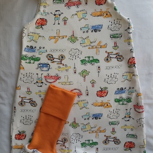 92-98-104-es Tavaszi tipegő hálózsák 21-23 fokba  átmeneti kétrétegű pamut gyerekrajzos, Baba - mama, Babaruházat, Tipegőhálózsák, Varrás, MESKA