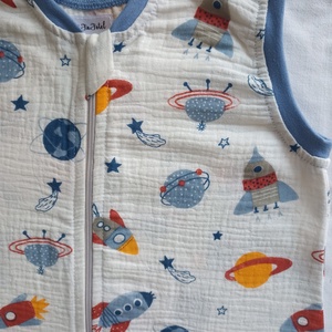 122-128-134-es Nyári tipegő hálózsák duplagéz Űrhajós - baba - mama - babaruházat - tipegőhálózsák - Meska.hu