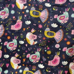 134-140-146-os Nyári tipegő hálózsák pamut madárkás - baba - mama - babaruházat - tipegőhálózsák - Meska.hu